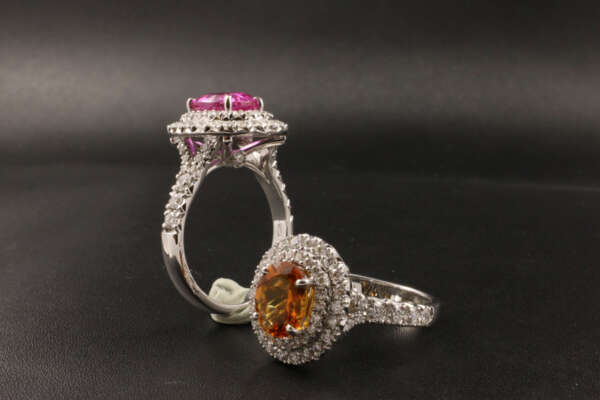 Anello Zaffiri Fancy Color - Ring sapphire Fancy Color