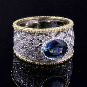 Anello con Zaffiro - Ring with sapphire